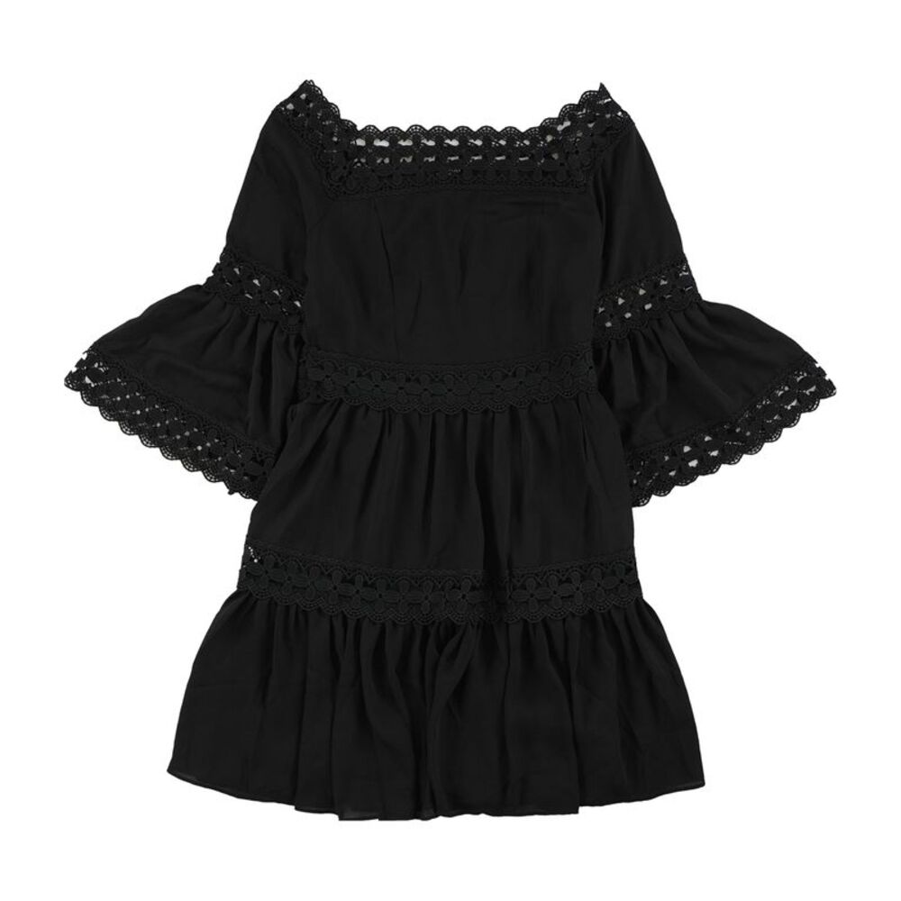 Romeo + Juliet Womens Lace Trim Off-Shoulder A-line Dress, NWT